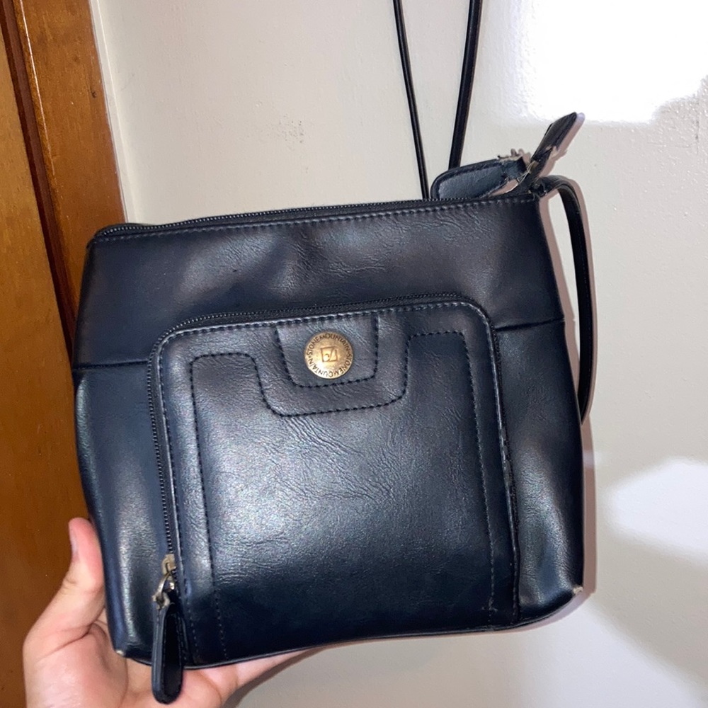 Stone Mountain black over the shoulder purse